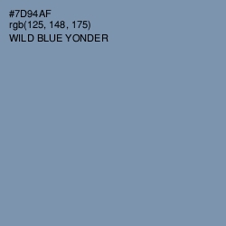 #7D94AF - Wild Blue Yonder Color Image